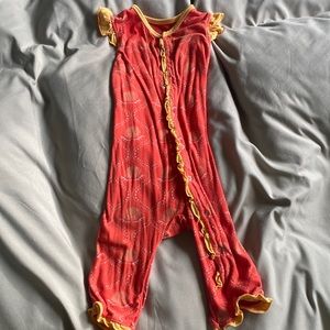 KicKee pants ruffle romper